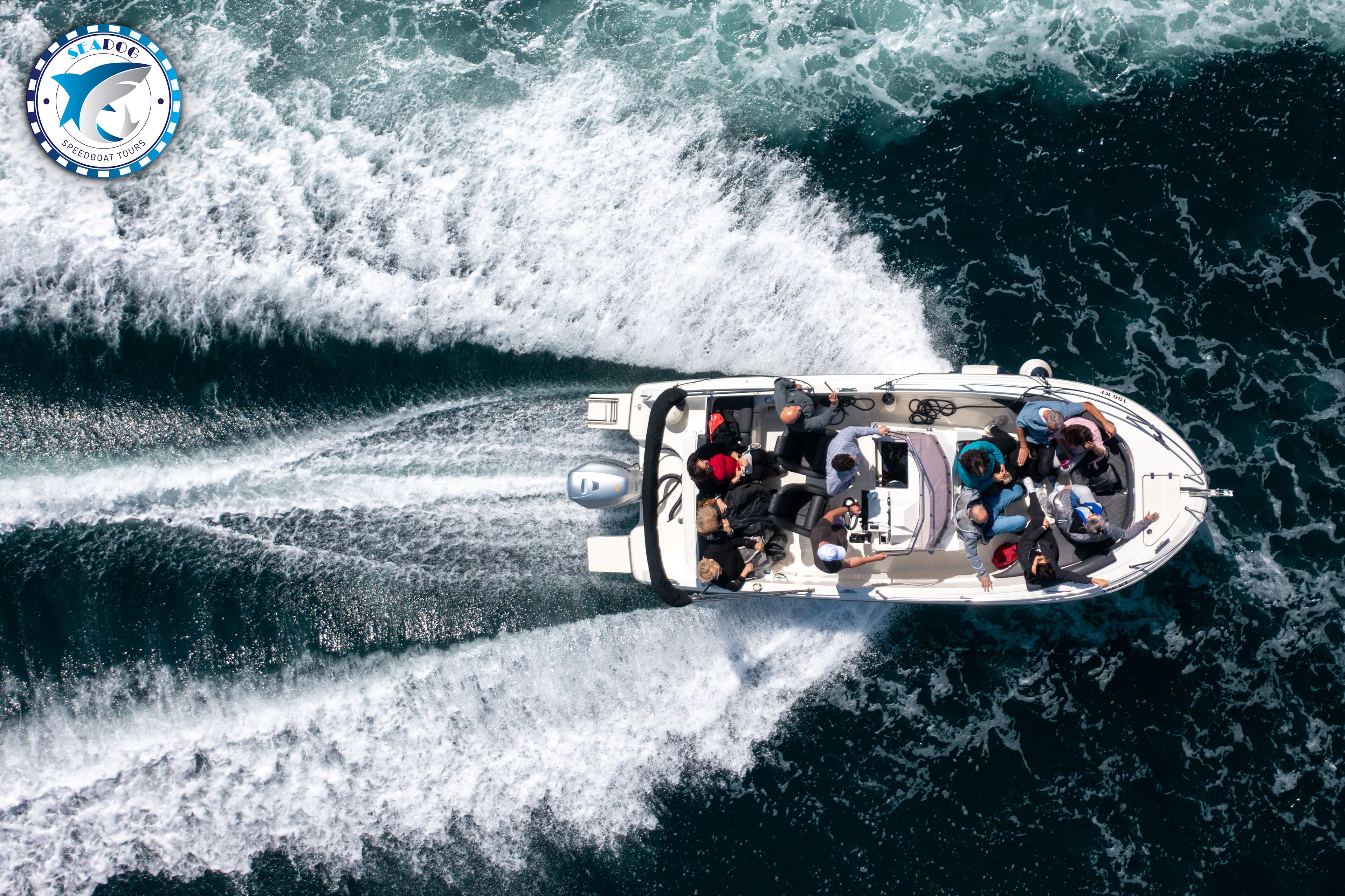 Boat tour from above